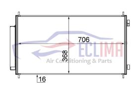 ECLIMA B01200031 - CONDENSADOR HONDA CRV III 10-06