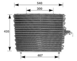 ECLIMA B01200350 - CONDENSADOR MERCEDES W124 540X440X25