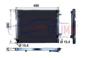 ECLIMA B01200027 - CONDENSADOR CASE  - NEW HOLLAND