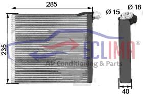 ECLIMA 166028 - EVAPORADOR TOYOTA HILUX 285X235X40