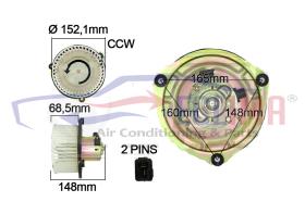 ECLIMA 40206BG - TURBINA INTERIOR HITACHI-KOBELCO 24V RQ CCW