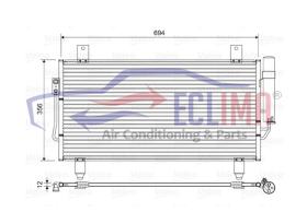 ECLIMA B01200036 - CONDENSDADOR OUTLANDER 2.0-2.2D