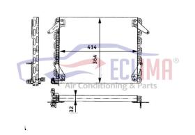 ECLIMA B01200039 - CONDENSADOR NISSAN CABSTAR