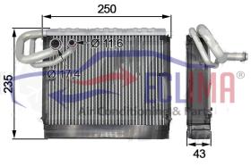 ECLIMA 166694 - EVAPORADOR MERCEDES  VW, SPRINTER...