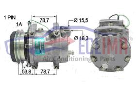 ECLIMA 121624 - COMPRESOR SANDEN 7H13 24V  CARTERPILLAR  CAT 308C 314C 321C