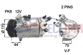 ECLIMA 121997 - COMPRESOR SANDEN 12V POLI VI FORD FOCUS - MONDEO