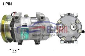 ECLIMA 122089 - COMPRESOR SANDEN IVECO - NEW HOLLAND 12V 1A