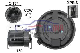 ECLIMA 40106BG - MOTOR TURBINA INTERIOR NISSAN QASHQAI