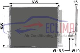 ECLIMA B01200242 - CONDENSADOR RANGER BT50 2.2-3.2D