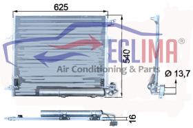 ECLIMA B01200177 - CONDENSADOR MERCEDES ML