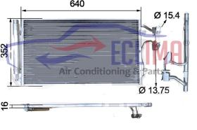 ECLIMA B01200145 - CONDENSADOR BMW