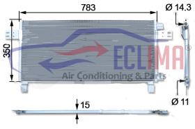 ECLIMA B01200057 - CONDENSADOR MAN TGA TGL TGM TGS  TGX