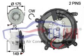 ECLIMA 40133BG - TURBINA INTERIOR MERCEDES W220