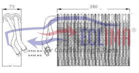 ECLIMA 166095 - EVAPORADOR OPEL ASTRA F - VECTRA F
