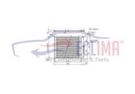 ECLIMA B01200016 - CONDENSADOR SANDEN UNIVERSAL 580X360X18