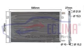 ECLIMA B01200286 - CONDENSADOR KOMATSU