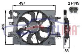 ECLIMA 58028BG - ELECTROVENTILADOR DUSTER 1,6 - 1,5 DCI