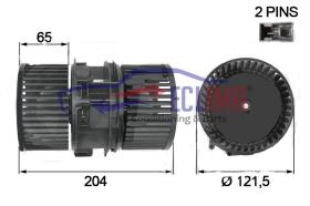 ECLIMA 40136BG - TURBINA INTERIOR FLUENCE - MEGANE III