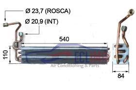 ECLIMA 166402 - EVAPORADOR KUBOTA