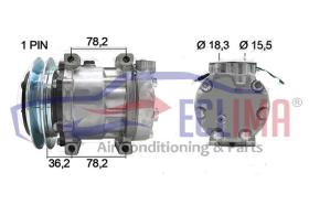 ECLIMA 122192 -  COMPRESOR SANDEN SD7H13 AD 1B 146MM 24V