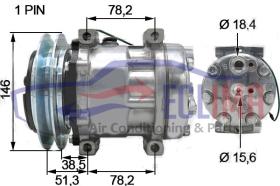 ECLIMA 122192 -  COMPRESOR SANDEN SD7H13 AD 1B 146MM 24V