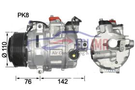 ECLIMA 122107X - COMPRESOR ALT. DENSO BMW X5-X6 3.0