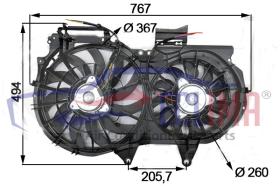 ECLIMA 58054BG - ELECTROVENTILADOR AUDI A4 - DUPLO