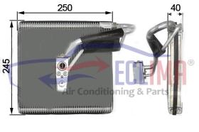 ECLIMA 166141 - EVAPORADOR VAG  VW GOLF VII (5G1, BQ1, BE1, BE2