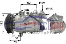 ECLIMA 121048S -  COMPRESOR SANDEN/ PXC14C PV6 125MM BRIDA