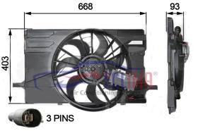 ECLIMA 58061BG - ELECTROVENTILADOR VOLVO C70-S40-V50