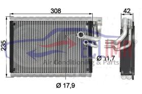 ECLIMA 166215 - EVAPORADOR AUDI A4 A5 Q