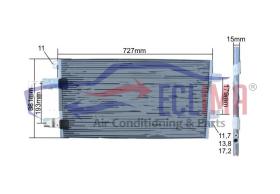 ECLIMA B01200121 - CONDENSADOR RENAULT MASTER 2.5 DCI 06-00