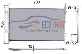 ECLIMA B01200244 - CONDENSADOR HONDA HR-V