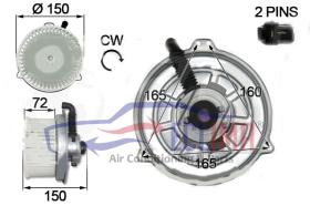 ECLIMA 40301BG - TURBINA INTERIOR KOMATSU PC7 24V