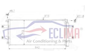 ECLIMA B01200358 - CONDENSADOR ACTROS MP4-AROCS 17-RQ