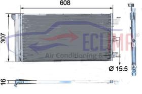 ECLIMA B01200275 - CONDENSADOR FIAT PANDA 1.1