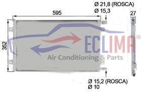 ECLIMA B01200265 - CONDENSADOR KOMATSU