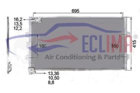 ECLIMA B01200059 - CONDENSADOR VOLVO EC290