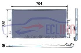 ECLIMA B01200272 - CONDENSADOR FORD TRANSIT