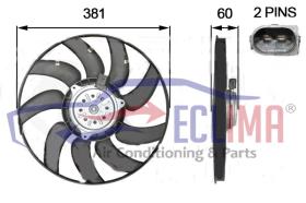 ECLIMA 58017BG - ELECTROVENTILADOR AUDI