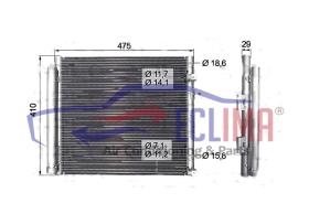 ECLIMA B01200284 - CONDENSADOR NEW HOLLAND T4.105