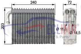 ECLIMA 166153 - EVAPORADOR LANDINI VISION 85 - 105