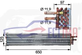 ECLIMA 166157 - EVAPORADOR CASE -  NEW HOLLAND TS90