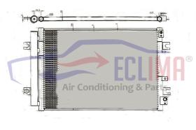 ECLIMA B01200086 - CONDENSADOR DOOSAN DX380 - DL420-5