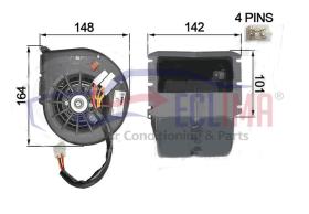 ECLIMA 48022BG - TURBINA SIMPLE 24V SPAL 009-B29-26D 3VEL.