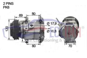 ECLIMA 122350 - COMPRESOR MP.SSANGYONG G.ACTYON 2.0EXDI 12-