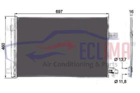 ECLIMA B01200336 - CONDENSADOR VW TRANSORTER MULTIVAN 15