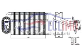 ECLIMA 166073 - EVAPORADOR DAF XF95-XF105