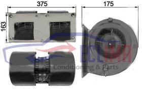ECLIMA 48153BG - TURBINA DOBLE C/RESISTENCIA 12V