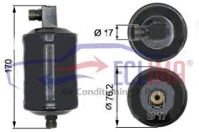 ECLIMA 170808TK - FILTRO SECADOR 3/8" ORS TK